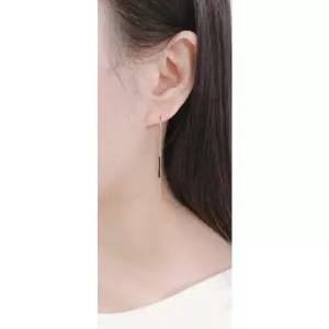 [로이드](센텀시티점) 14K 골드 바 드롭 데일리 심플 귀걸이 LPSF3003G