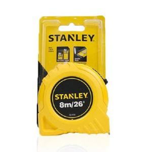 [건축자재팀버주식회사]스탠리줄자 8M/26' (30-456) 인치겸용/광폭눈금/락고정장치/인치겸용줄자