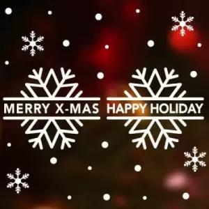 아트박스 제제데코 크리스마스 눈꽃 스티커 장식 심플로고 성탄절 눈꽃 모음