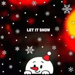 아트박스 제제데코 크리스마스 눈꽃 스티커 장식 빼꼼 눈사람 눈꽃세트