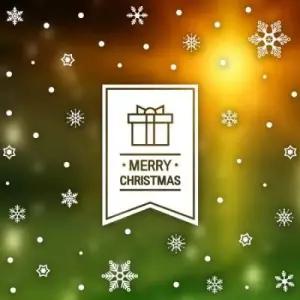 아트박스 제제데코 크리스마스 눈꽃 스티커 장식 심플 플래그 선물상자 눈꽃세트