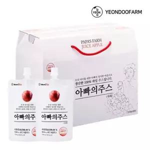 [하프클럽/연두팜]아빠의주스 사과즙 40개입 1박스 100ml