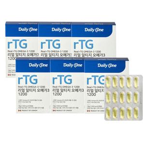 캐나다산 리얼 알티지오메가3 1200 60캡슐 x 6개 오메가