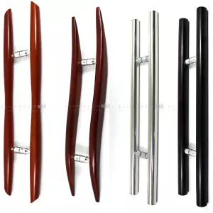 5종 중 택1 원목손잡이 유리문손잡이 강화도어 출입문 빌딩 상가