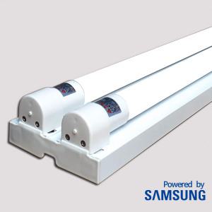 led 형광등 T8 직관형광등 사각 노출2등세트 40W 1200mm 주광색 삼성칩 (2개묶음)