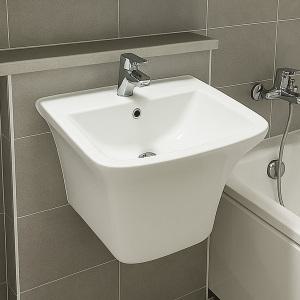 케이앤씨 KL-400 1홀 반다리 세면기 세면대 설치 교체 시공 철거 시공