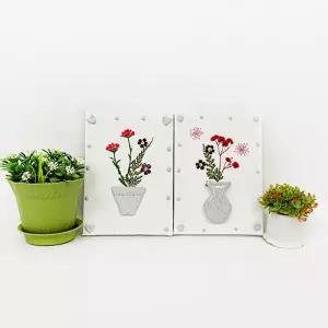 [문구티쳐] 토단 압화 캔버스 데코 화분 액자 만들기- 1인세트 DIY 클레이 압화소품