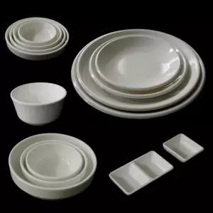 멜라민 식기 / 그릇 접시 뷔페 세트 식당 주방 업소용