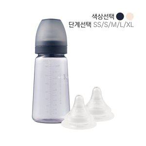 [마더케이] 베이직 PPSU 젖병 280ml(노꼭지)+젖꼭지2P