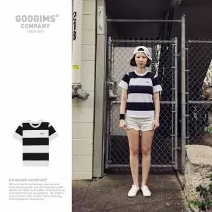 [하프클럽/구김스]구김스 0707_WBK 스트라이프 반팔티셔츠 (G18MMRT304)