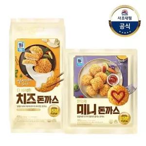 [대림냉동] 더 바삭한 치즈돈까스 420g x1개 +미니돈까스 420g x2개