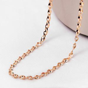 14K 18K 체인 목걸이 45cm 리아 여성 레이어드 볼드 금목걸이줄