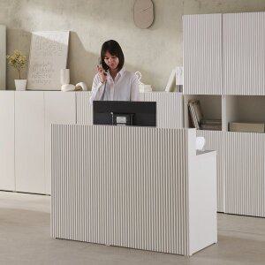 [윌로우] 루키 가로 1200 높이 950 템바보드 카운터 인포메이션 안내데스크