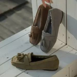 SOVO 벤보르 발편한 털안감 단화 로퍼 여성단화 플랫 1.5cm