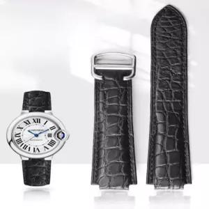 까르띠에호환 발롱블루 시계줄 가죽 스트랩 디버클 D버클 고급 악어가죽 항공출발
