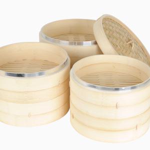 대나무찜기 25cm 27cm 30cm 2단 세트 떡 딤섬 만두 업소용 찜기