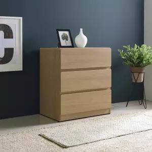 [인우드가구]바론 3단 서랍장 600