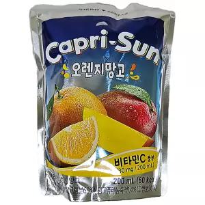 농심 카프리썬 오렌지망고맛 200ml x 40개 (4박스)