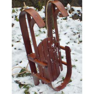 나무 썰매 산타 월넛 겨울 원목 우드 대형 눈썰매