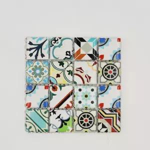 조각타일 16개 (화이트) [가로23mm세로23mm] 목공수업재료 에셀나무 DIY KIT