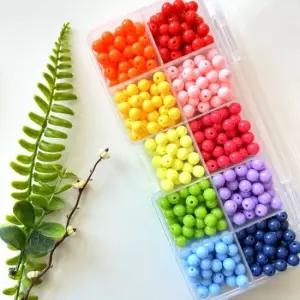 요상한마트 아크릴 투명 비즈 8mm 비즈발 키트 만들기 구슬 공예