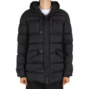 에르노 25FW 남성 에스키모 구스다운 패딩 블랙 PI004ULE 12456Z 9300