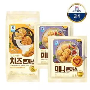 [대림냉동] 더 바삭한 치즈돈까스 420g 1개 + 한입쏙 미니돈까스 420g 2개