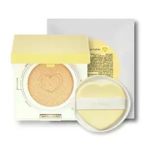 [1+리필]프롬키즈 하트 베이지 선쿠션 유아 어린이 초등 쿨링 뽀송 에센스 선크림 