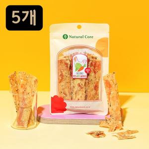 네츄럴코어 씹기편한 치킨 야채 슬라이스 55g X5개 강아지간식