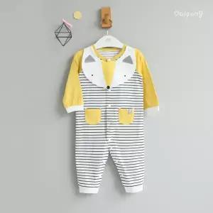 [달퐁]달퐁 샤이폭스 긴팔 우주복 턱받이 세트