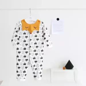 [달퐁]달퐁 와글와글 여우 우주복 턱받이 포함