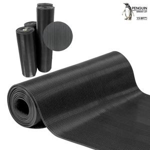 미끄럼방지 고무판/깔판 흑색 1롤 (골판지 무늬) 발판 바닥 충격흡수 고무깔판 바닥재