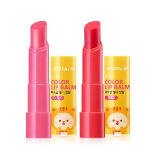 [정품] 아토팜 어린이 유아 키즈 컬러 립밤 2종 택 1 핑크 레드