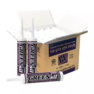 다우 그린실 투명 25개 1박스 다목적 무초산 실리콘