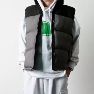 [하프클럽/프랭키뉴욕]남자 패딩 조끼 하이넥 겨울 베스트 따뜻한 정장 빅사이즈 아우터_RT