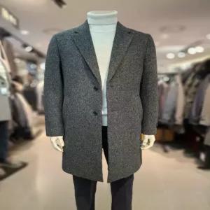 [트레몰로] 주)세정  트레몰로   이태리수입원사   헤링본코트  차콜 TRNEL4WA131