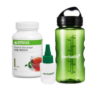 허벌라이프 허벌베버리지 오리지널맛+물병 600ml+티용기 50ml