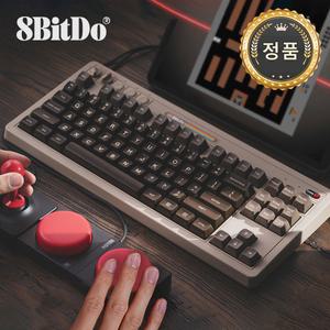 [국내정품] 8Bitdo 레트로키보드 타자기 무선 기계식 키보드 C64 영문 백축V2