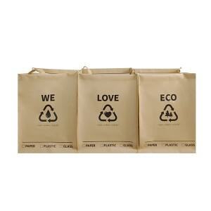 아트퓨어 가정용 분리수거함 3종세트 재활용 쓰레기통