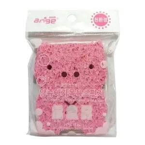 아기용 목욕 스펀지 타올 유아용 스폰지 타월 핑크색