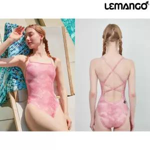르망고 4429 체리쉬 밀키웨이 로즈골드 여성 원피스 수영복 LEMANGO Cherish Milky way Rose gold