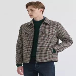 닥스 남성 24FW [반값세일][MOON] 울 클래식 체크 점퍼 DMJU4DT72I3