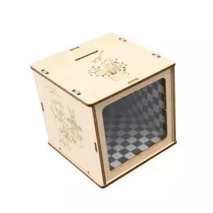 나무 마술 저금통 조립키트/1인용 과학키트/거울 착시효과 DIY만들기