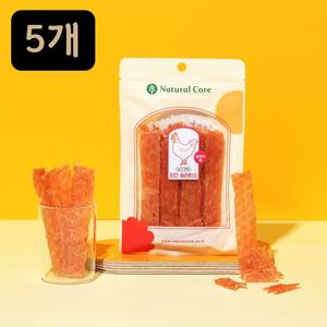 네츄럴코어 씹기편한 치킨 슬라이스 55g X5개 강아지간식