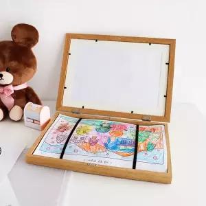 [크래썸]아이그림 상장 전시 미술 네컷사진 보관 액자 A4 150장