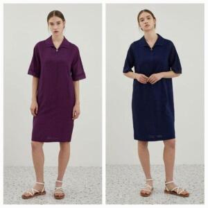 올리비아로렌 HC03 편안한 착용감의 톤온톤 배색 스티치원피스  VOC OA4M 5111