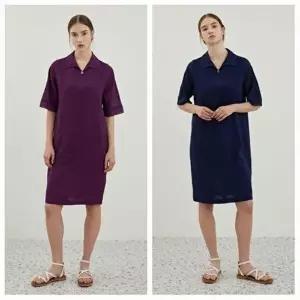 [셀러허브 1]올리비아로렌 HC03 편안한 착용감의 톤온톤 배색 스티치원피스  VOC OA4M 5111