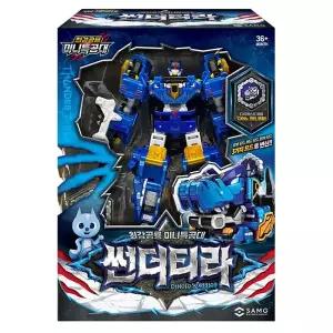 최강공룡 미니특공대 썬더티라 번개의전사 렉스카이저 왼팔 변신 로봇 합체 캐릭터 선물