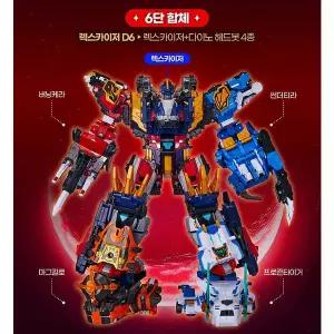 렉스카이저 D6 최강공룡 미니특공대 렉스카이저 버닝케라 썬더티라 마그킬로 프로즌타이거