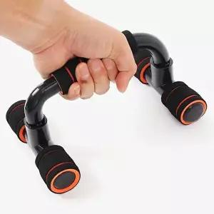 푸쉬업바 오렌지블랙 홈짐 공간활용 가슴운동 남성-WFHK7DF